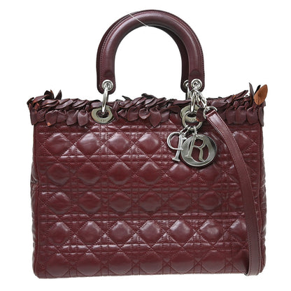 Christian Dior Lady Dior Cannage Quilt Lambskin with Crystal Detail Mini