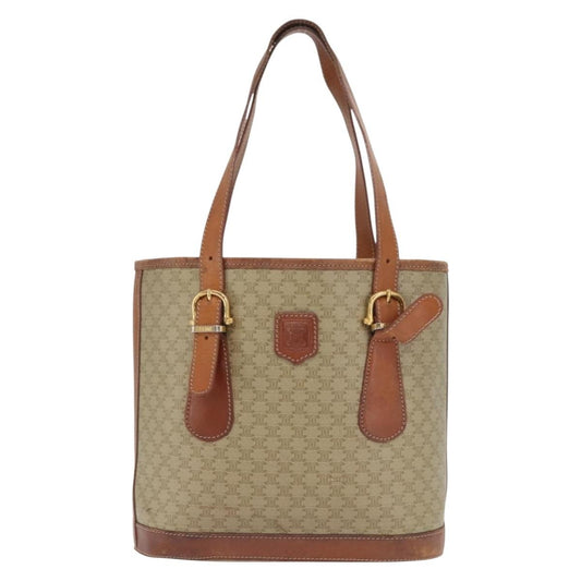 Celine Vintage Macadam Tote bag Canvas and Leather Product Image