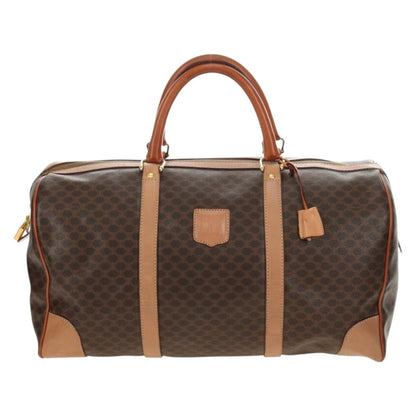 Celine Vintage Duffle Bag Macadam Coated Canvas Large