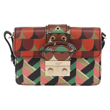 Valentino Garavani Glam Lock Shoulder Bag Printed Leather Medium