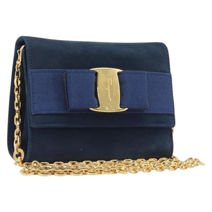 Salvatore Ferragamo Ginny Chain Waist Suede Small