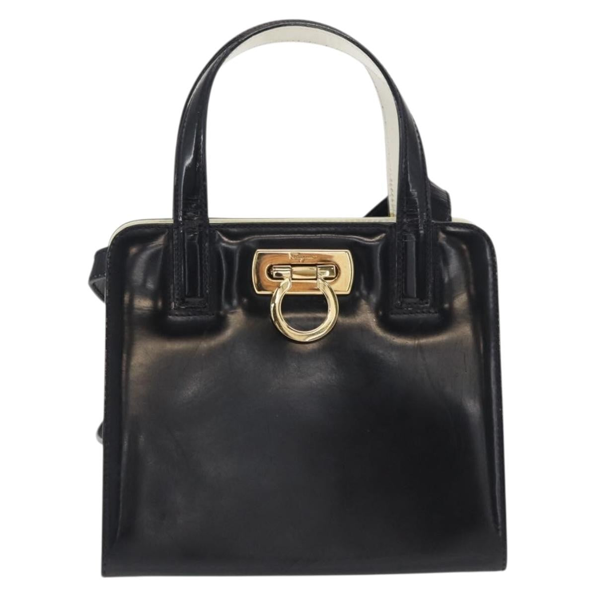 Salvatore Ferragamo Gancini Patent Leather Product Image