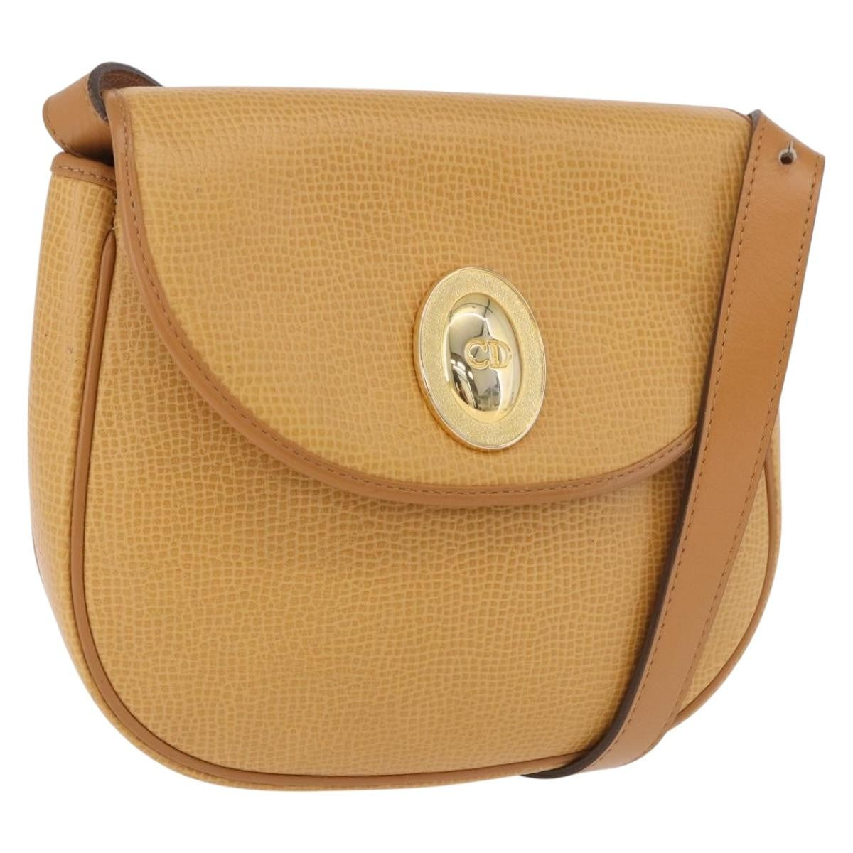 Christian Dior Vintage CD Flap Leather Medium
