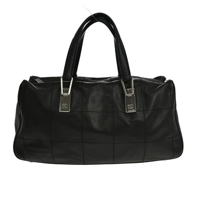 Chanel Square Stitch CC Boston Quilted Leather Large