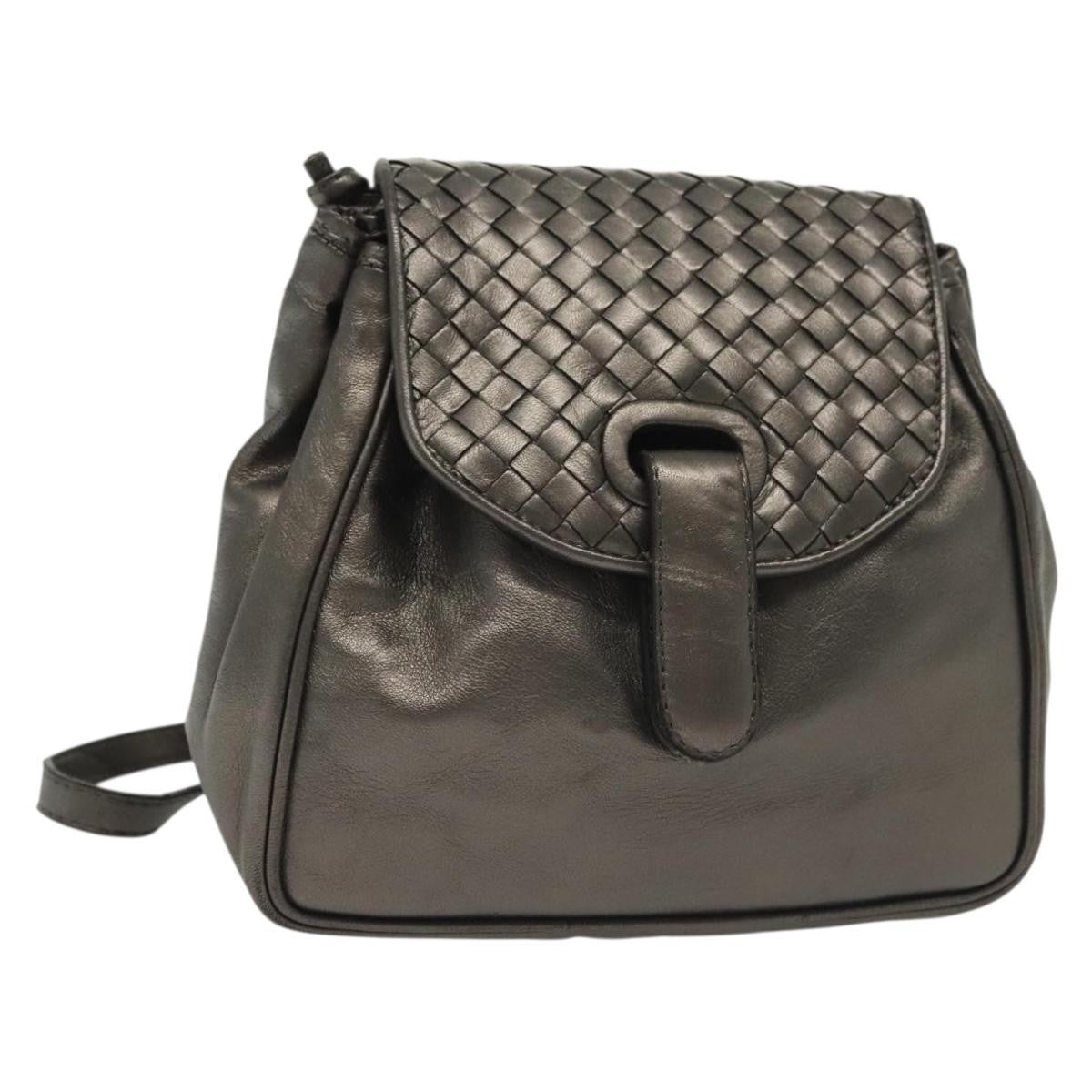 Bottega Veneta Intrecciato Backpack Patent Leather Product Image