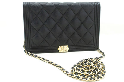 Chanel Boy Wallet on Chain quilted caviar Product Image