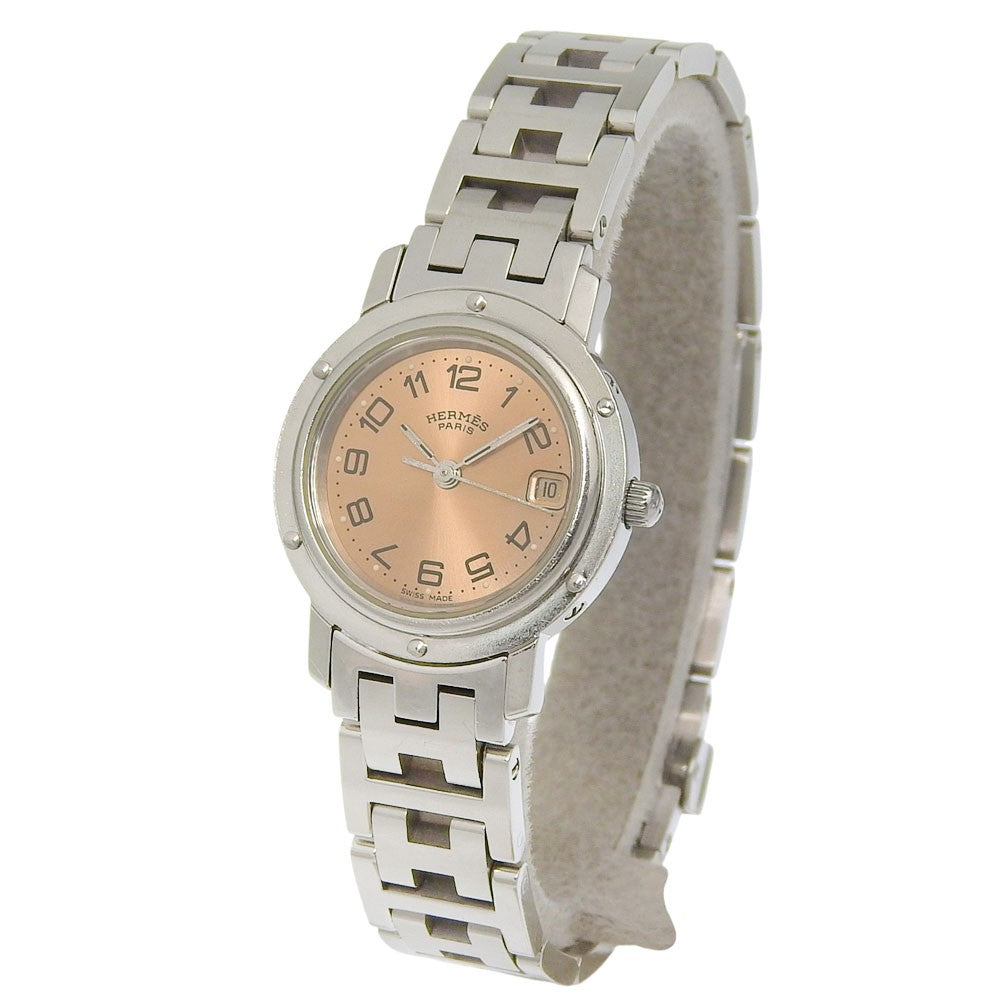 Hermes Clipper Quartz Stainless Steel 24