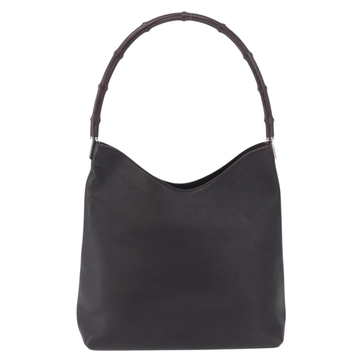 Gucci Vintage Bamboo Handle Tote Leather Product Image