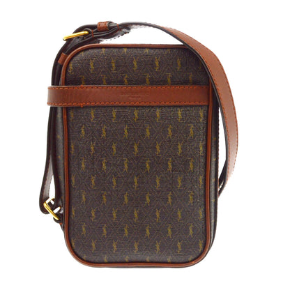 Saint Laurent Le Monogramme Monogram All Over Coated Canvas and Leather Small