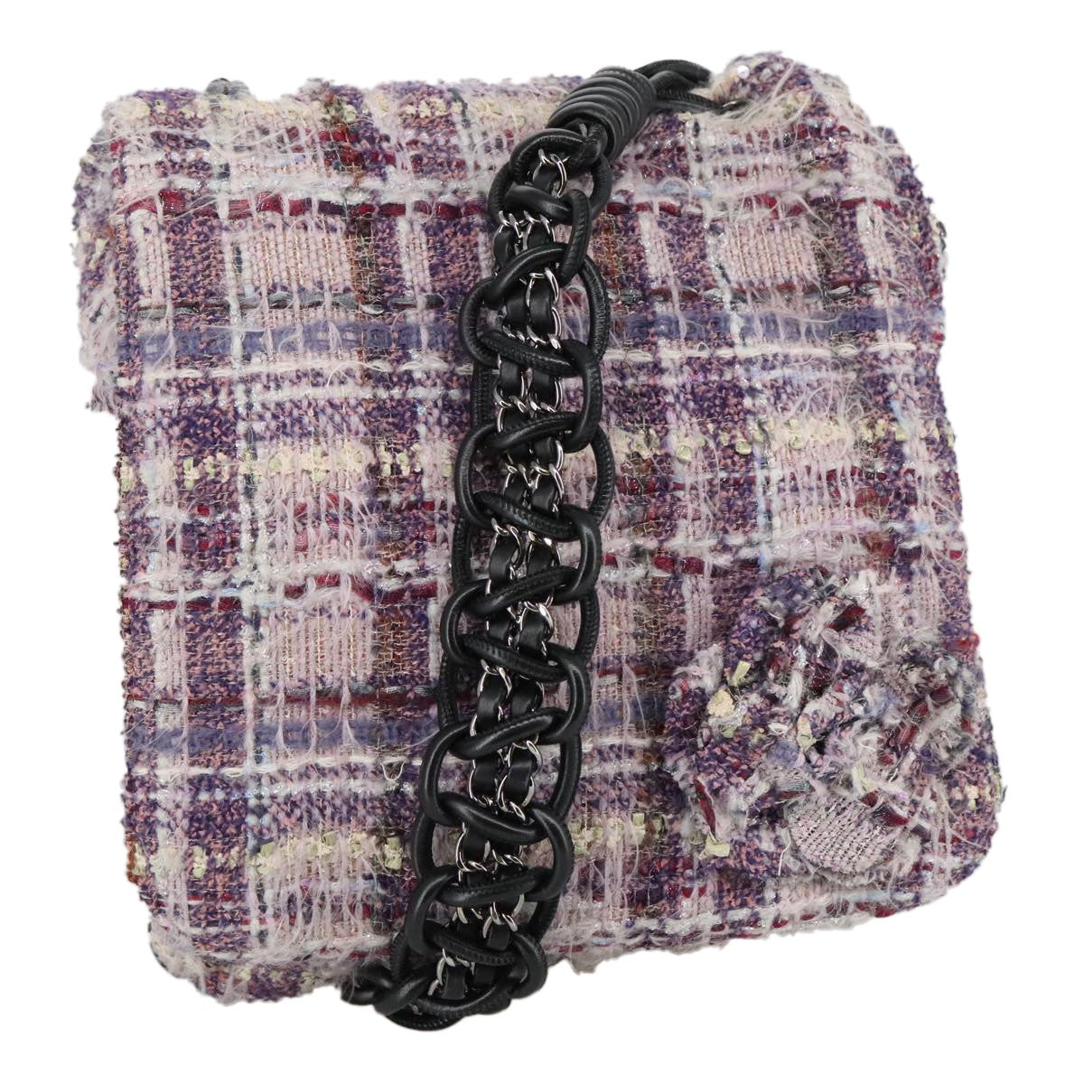 Chanel Camellia Messenger Tweed Large