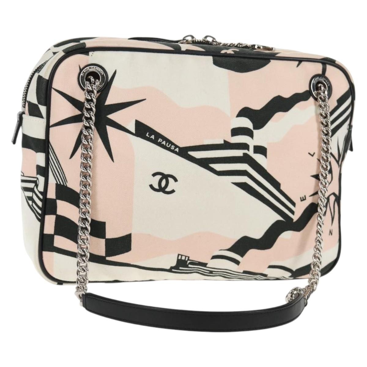 Chanel La Pausa Bay Camera Case Bag Printed Canvas Small