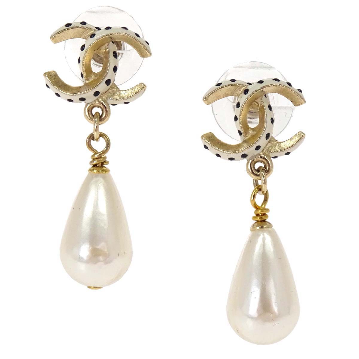 Chanel CC Dangle Metal with Faux Pearl Product Image
