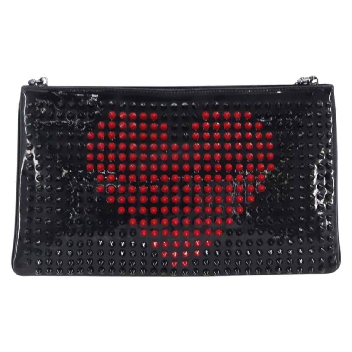 Christian Louboutin Loubiposh Clutch Spiked Patent Product Image