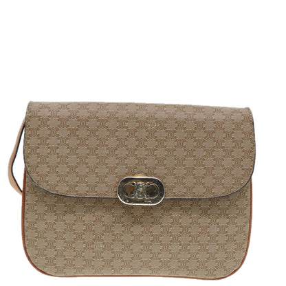Celine Vintage Macadam Shoulder Bag Canvas and Leather Product Image