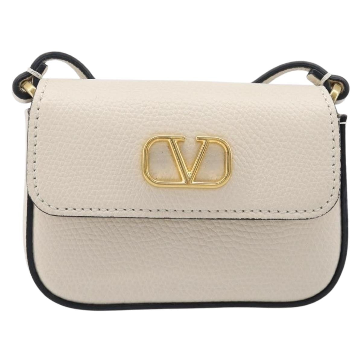 Valentino Garavani V Pouch Shoulder Bag Leather Mini