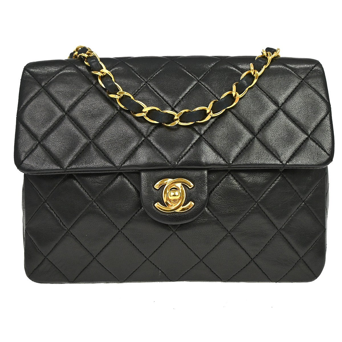 Chanel Vintage Square Classic Flap Quilted Lambskin Small