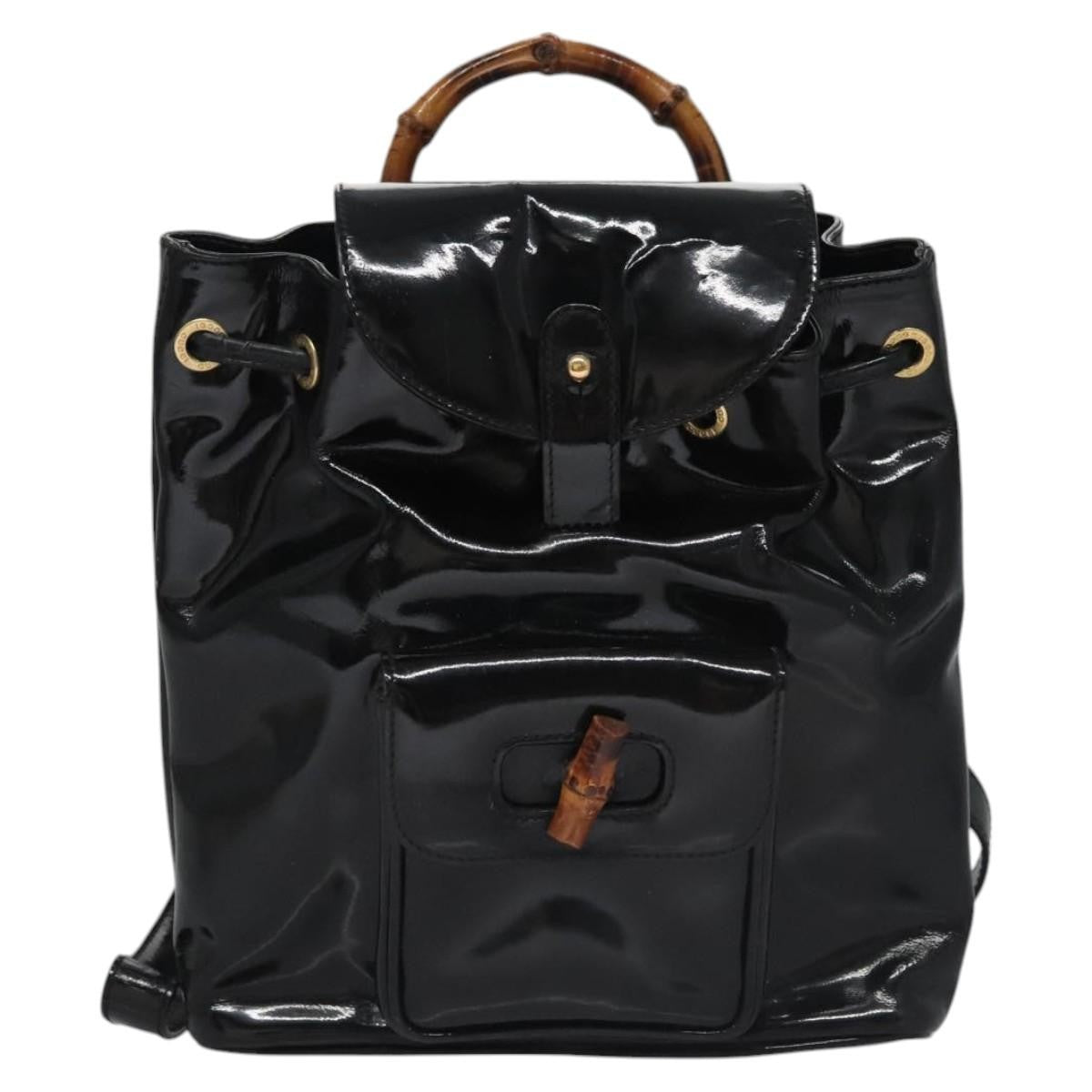Gucci Vintage Bamboo Patent Mini