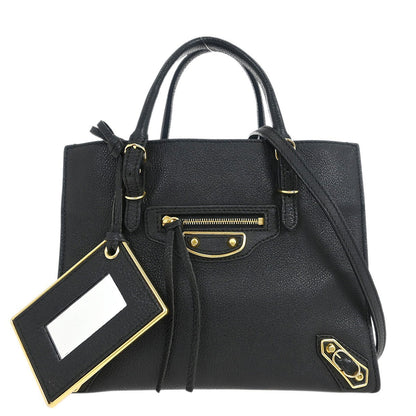 Balenciaga Papier A4 Classic Metallic Edge Bag Leather Mini