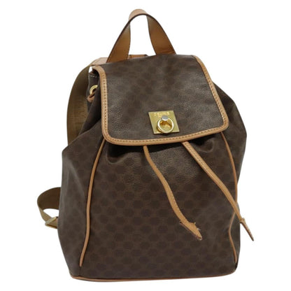 Celine Vintage Macadam Backpack Canvas and Leather Product Image
