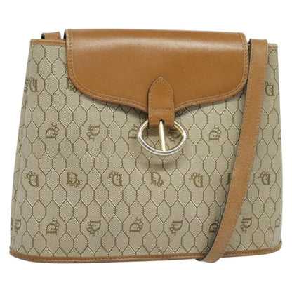 Christian Dior Vintage Honeycomb Shoulder Bag Canvas and Leather Product Image