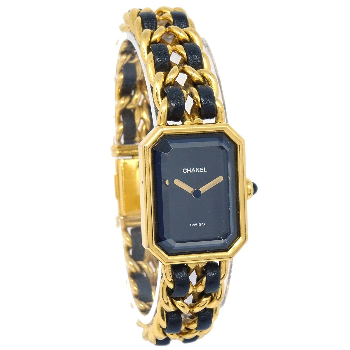 Chanel Premiere Rock Quartz Plated Metal and Leather 20