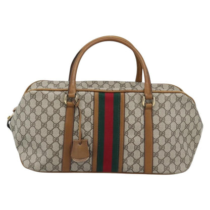 Gucci Zip Boston GG Canvas and leather Medium