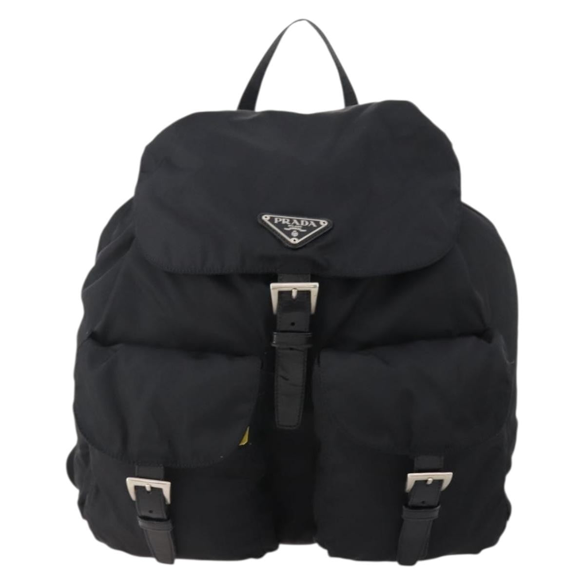 Prada Double Front Pocket Backpack Tessuto Medium