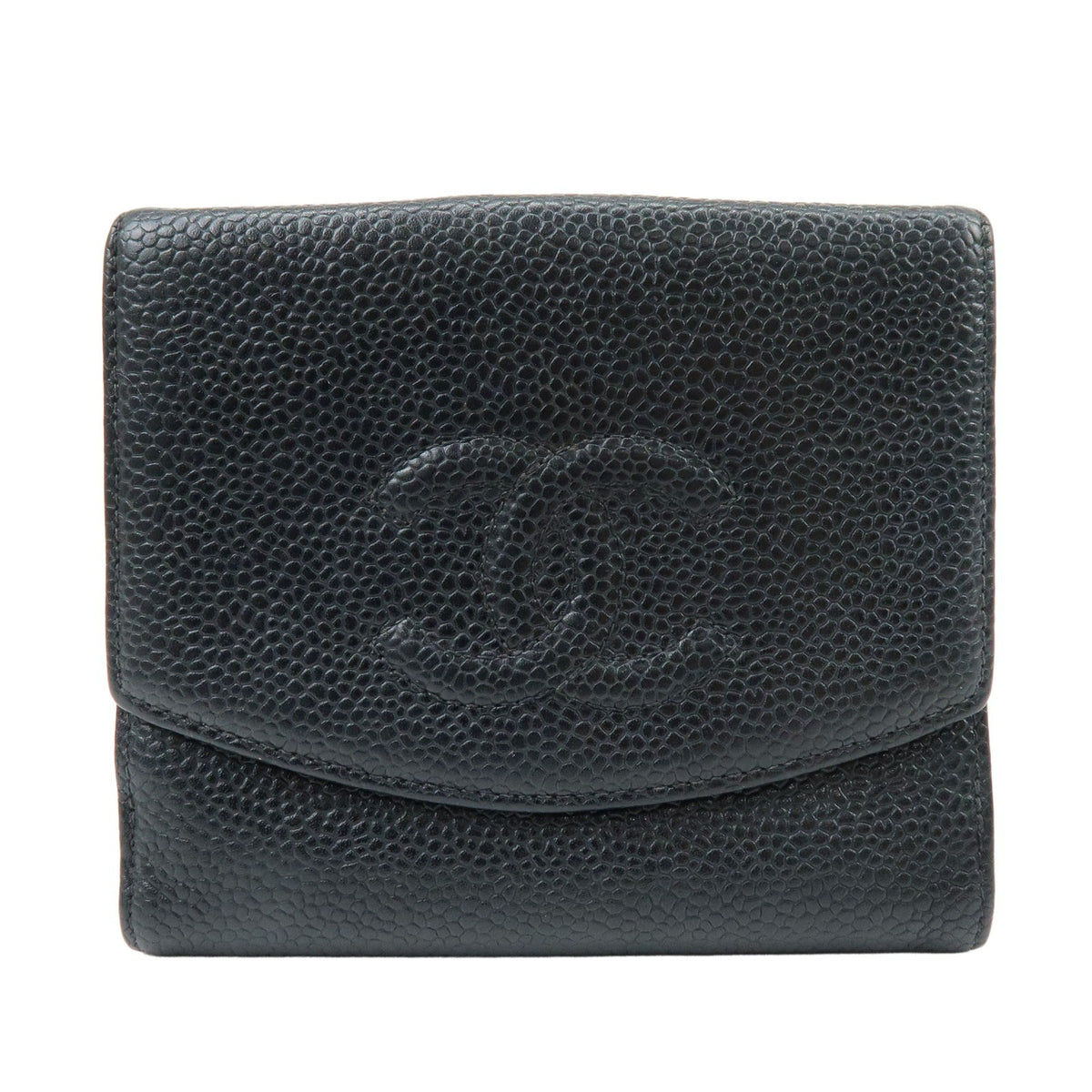 Chanel Vintage Timeless Bifold Caviar Compact