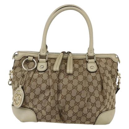 Gucci Sukey Top Handle Satchel GG Coated Canvas Medium