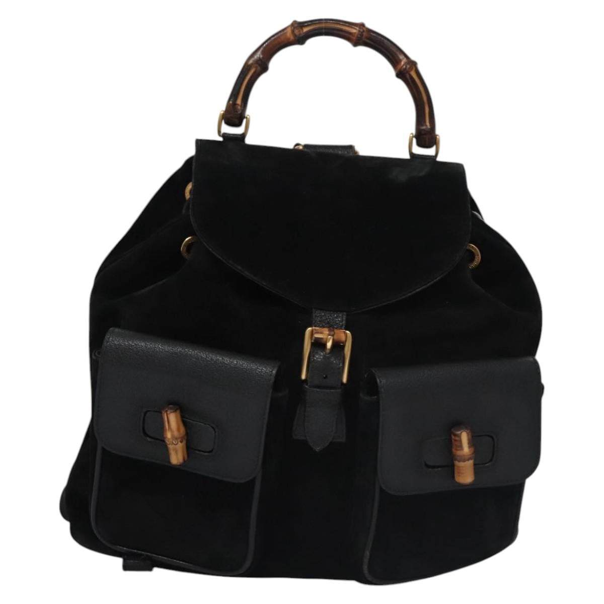 Gucci Vintage Bamboo Suede Medium