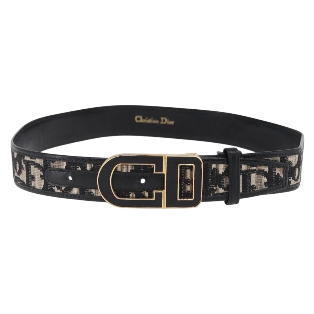 Christian Dior D Buckle Belt Canvas and Leather Product Image