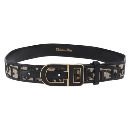 Christian Dior D Buckle Belt Canvas and Leather Product Image