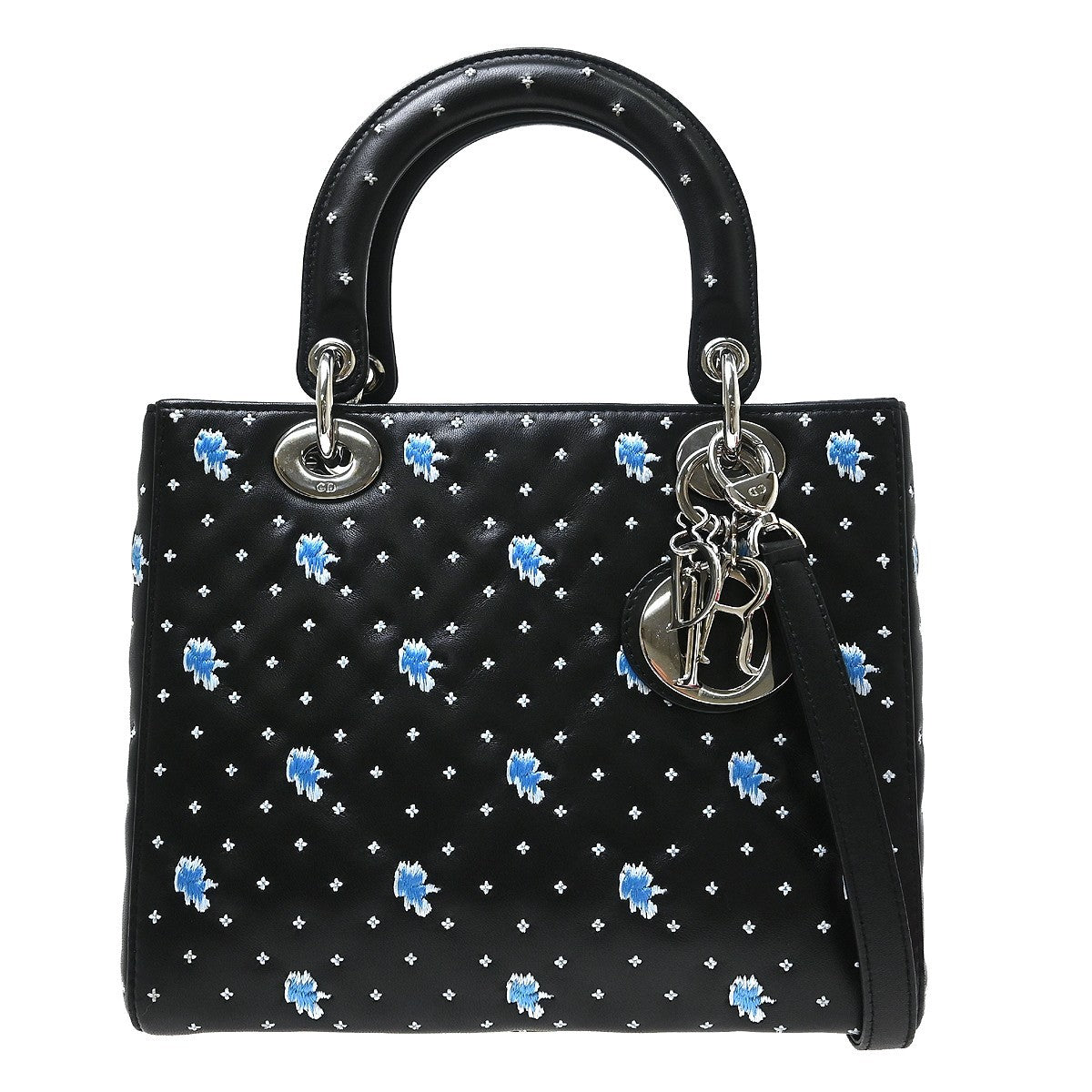 Christian Dior Lady Dior Cannage Quilt Lambskin Medium