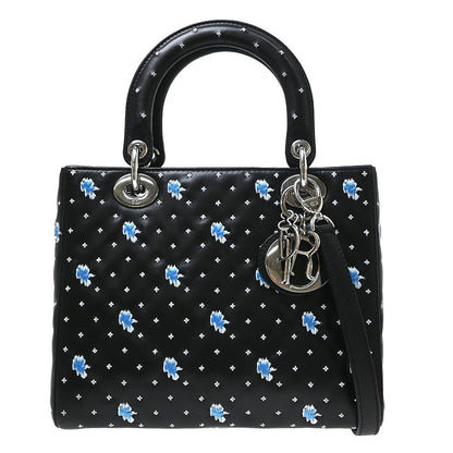 Christian Dior Lady Dior Cannage Quilt Lambskin Medium