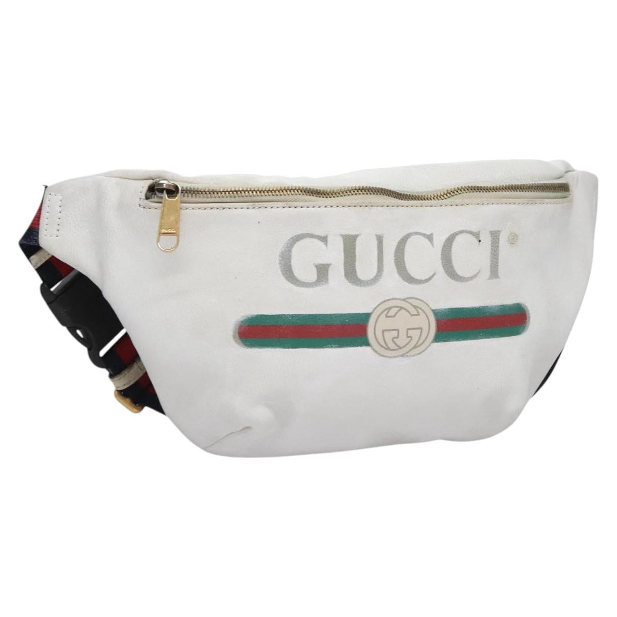 Gucci Logo Belt Printed Leather Medium