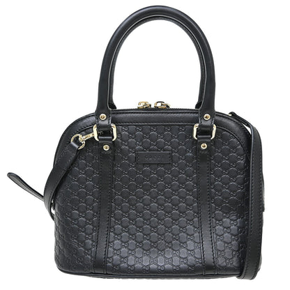 Gucci Convertible Dome Satchel Guccissima Leather Small