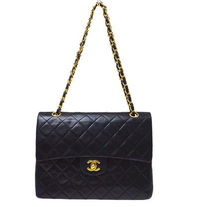 Chanel Vintage Classic Double Flap Quilted Lambskin Medium