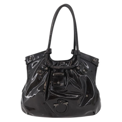 Salvatore Ferragamo Gancini Patent Leather Product Image