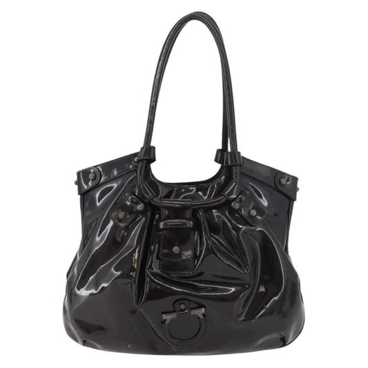 Salvatore Ferragamo Gancini Patent Leather Product Image