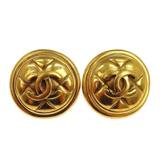 Chanel Vintage Round CC Clip-On Metal Product Image