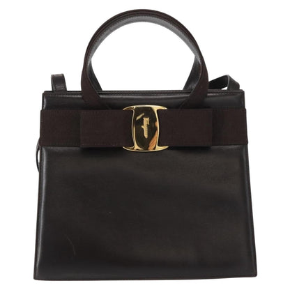 Salvatore Ferragamo Convertible Vara Bow Tote Leather Small