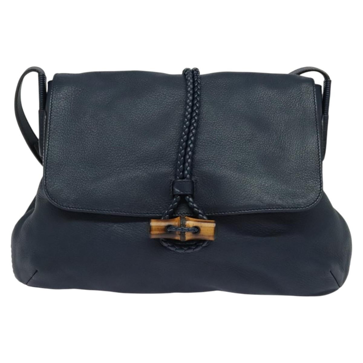 Gucci Hip Bamboo Flap Leather Medium
