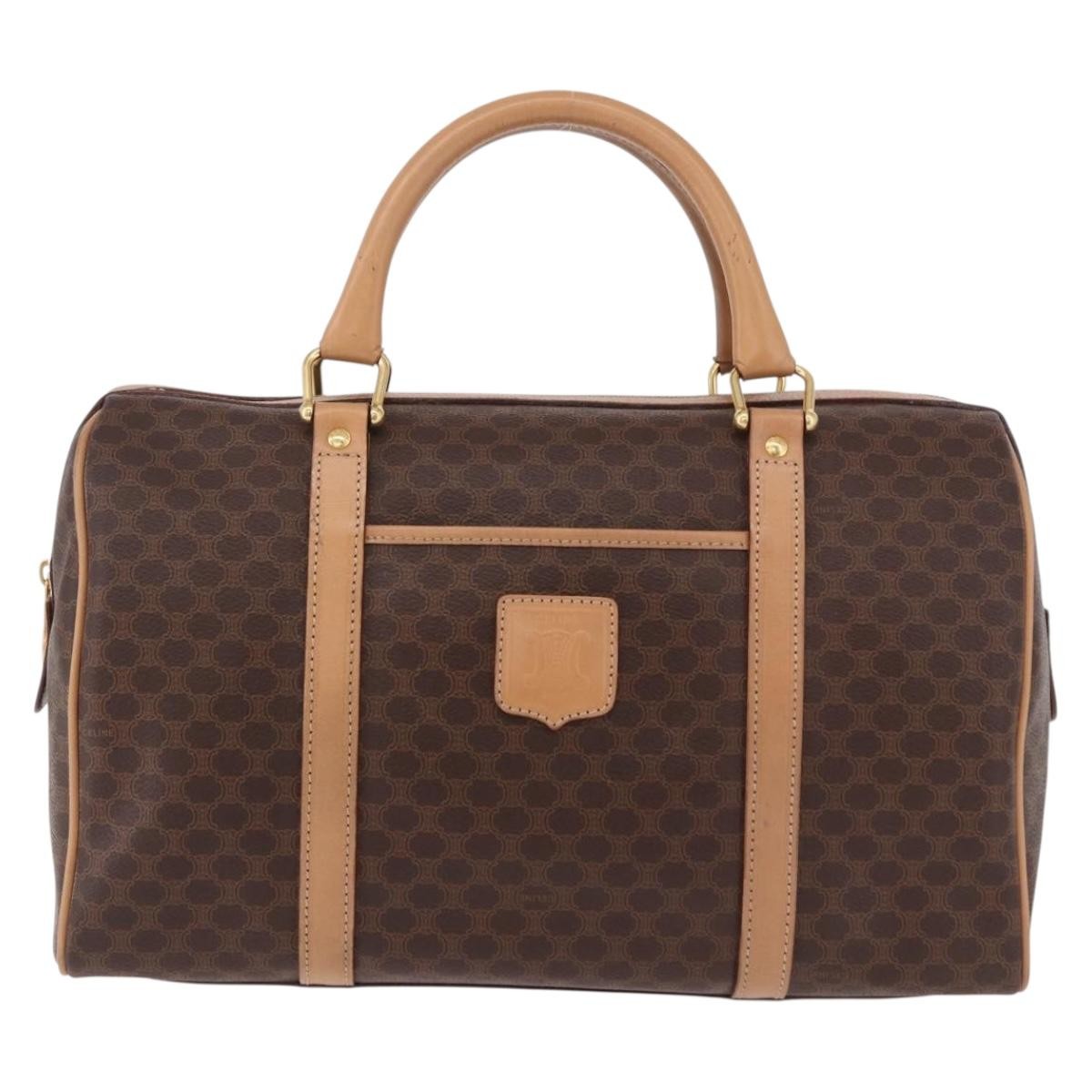 Celine Vintage Macadam Boston Canvas and Leather Product Image