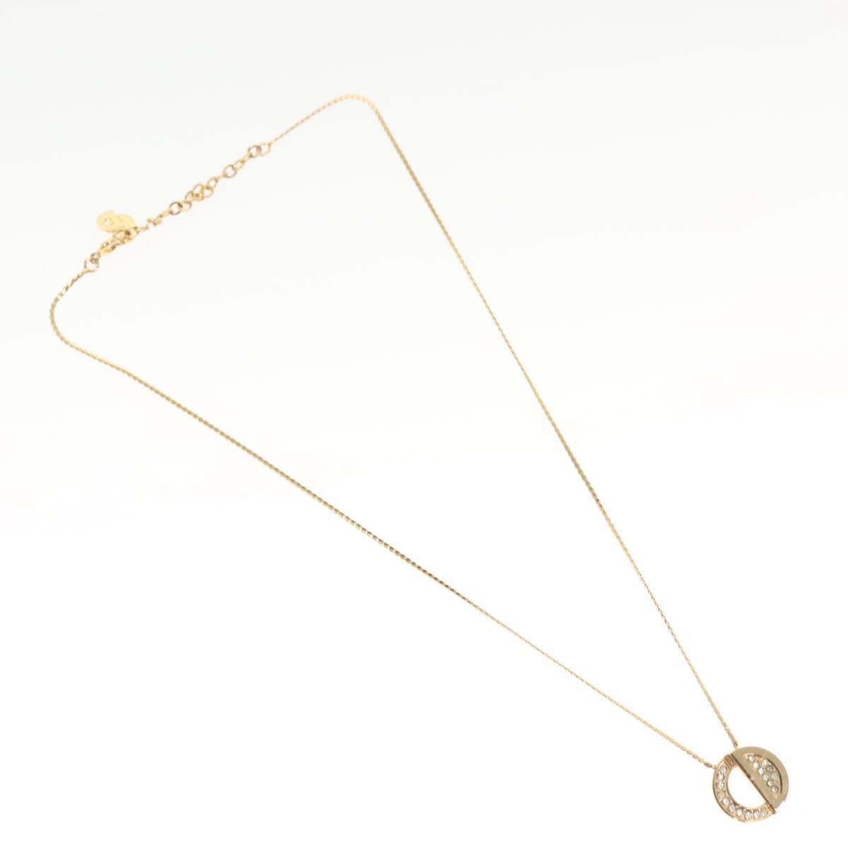 Christian Dior CD Pendant Necklace Metal and Crystals Product Image