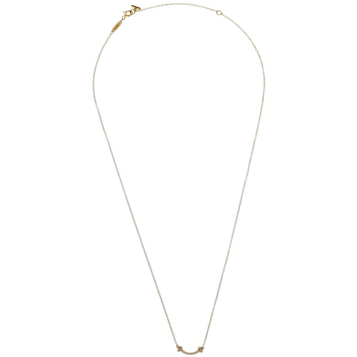 Tiffany & Co. T Smile Pendant 18K Yellow Gold with Diamonds Product Image