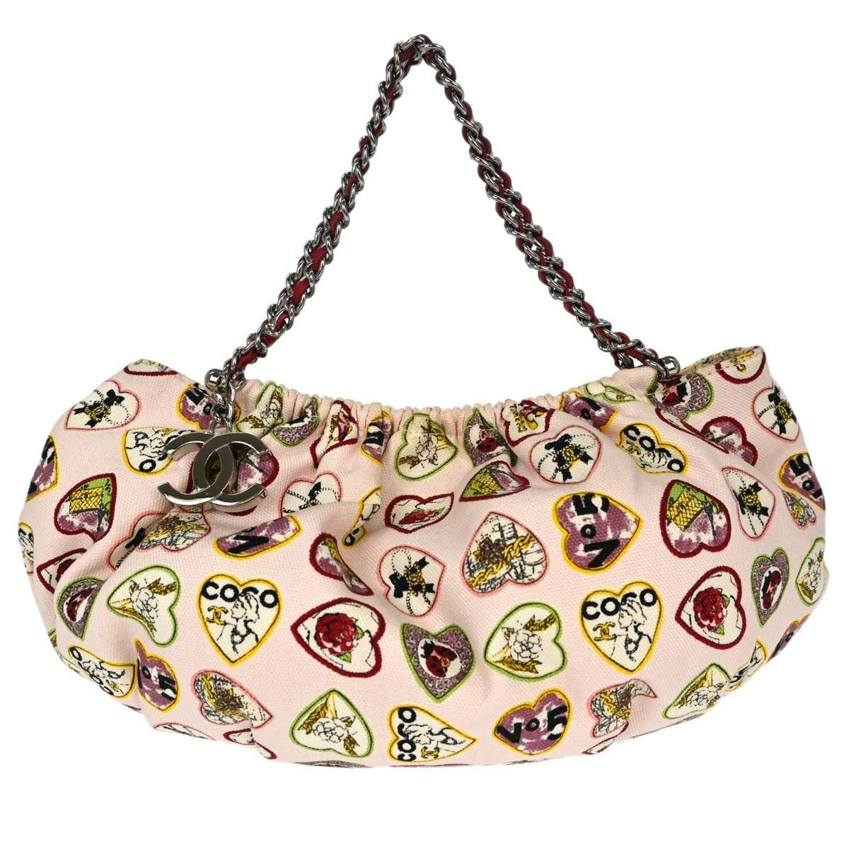 Chanel Valentine Hobo Printed Canvas Small