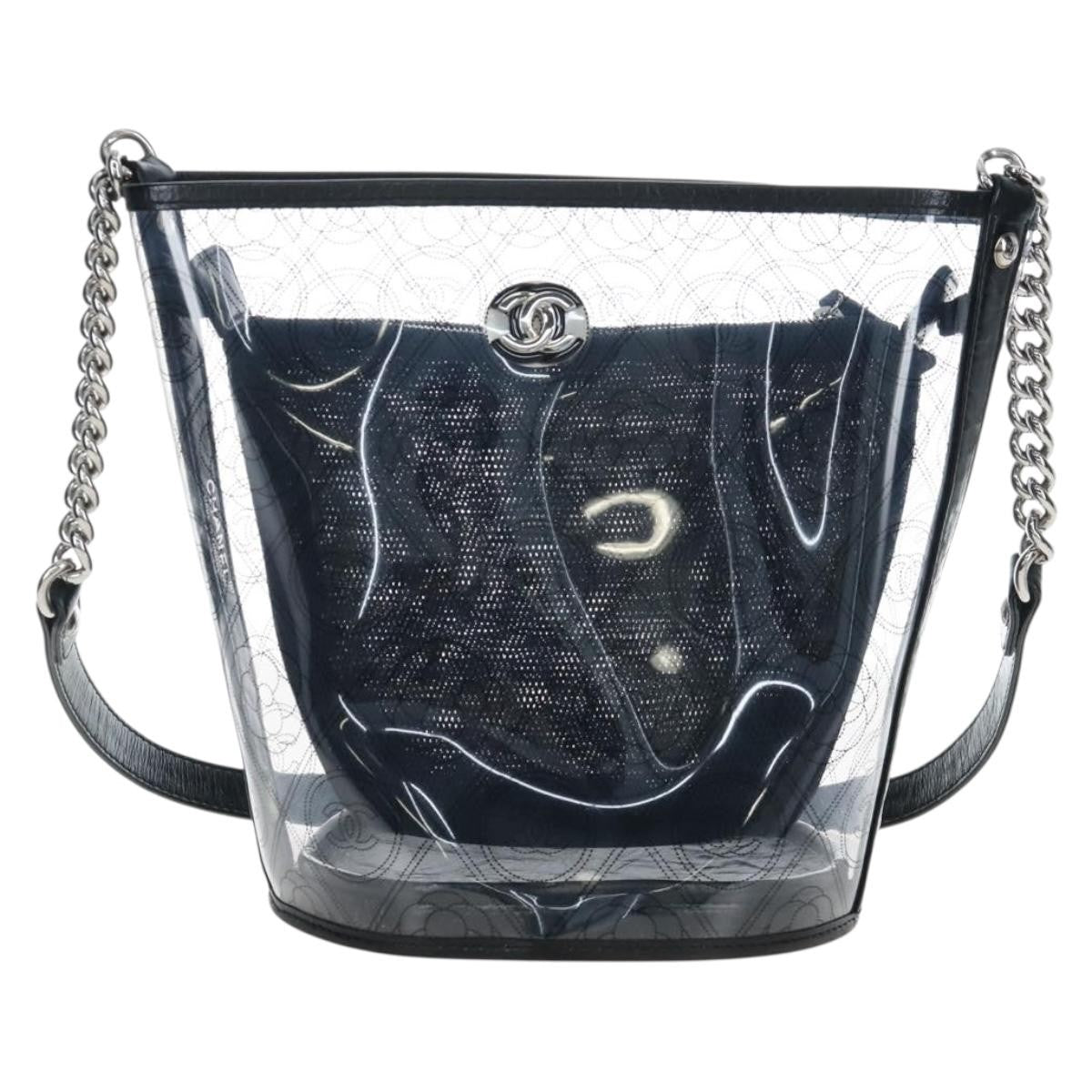 Chanel Camellia Coco Bucket Printed PVC Medium