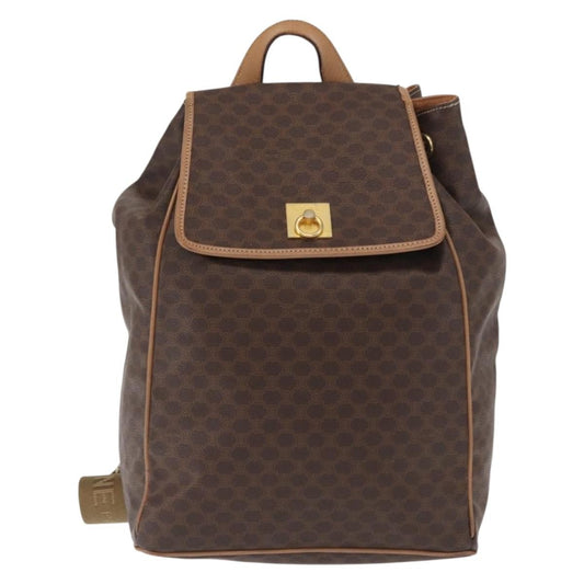 Celine Vintage Macadam Backpack Canvas and Leather Product Image