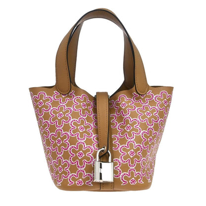 Hermes Picotin Lock Lucky Daisy Printed Swift Micro