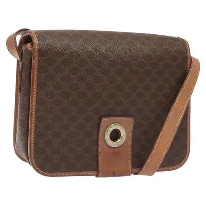 Celine Vintage Macadam Circle Logo Canvas and Leather Product Image